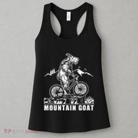 Mountain Goat On A Mountain Bike Cool Women's Tank Top thumb 3