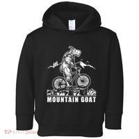 Mountain Goat On A Mountain Bike Cool Toddler Hoodie thumb 0