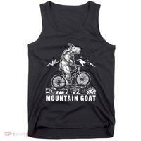 Mountain Goat On A Mountain Bike Cool Tank Top thumb 0