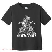 Mountain Goat On A Mountain Bike Cool Toddler T-Shirt thumb 0