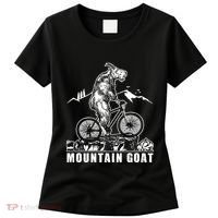 Mountain Goat On A Mountain Bike Cool Women's T-Shirt thumb 0