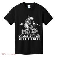 Mountain Goat On A Mountain Bike Cool Kids T-Shirt thumb 0