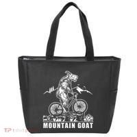 Mountain Goat On A Mountain Bike Cool Tote Bag thumb 0