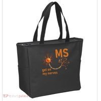 MS Get On My Nerves Neuron Humor Awareness Humor Neurons Tote Bag thumb 2
