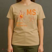 MS Get On My Nerves Neuron Humor Awareness Humor Neurons T-Shirt thumb 4