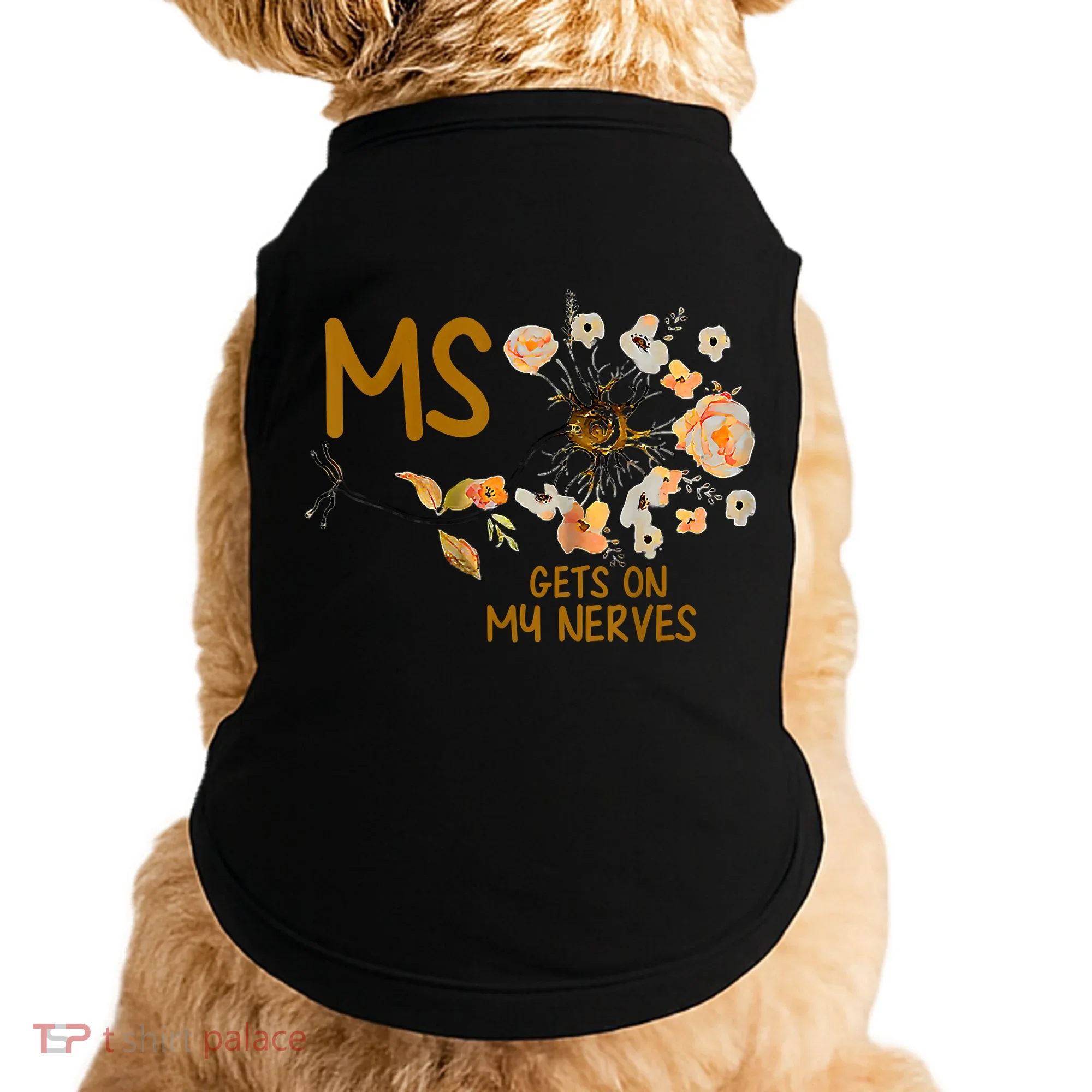 MS Gets On My Nerves Multiple Sclerosis Awareness Doggie Tank