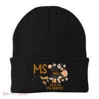MS Gets On My Nerves Multiple Sclerosis Awareness Beanie thumb 0