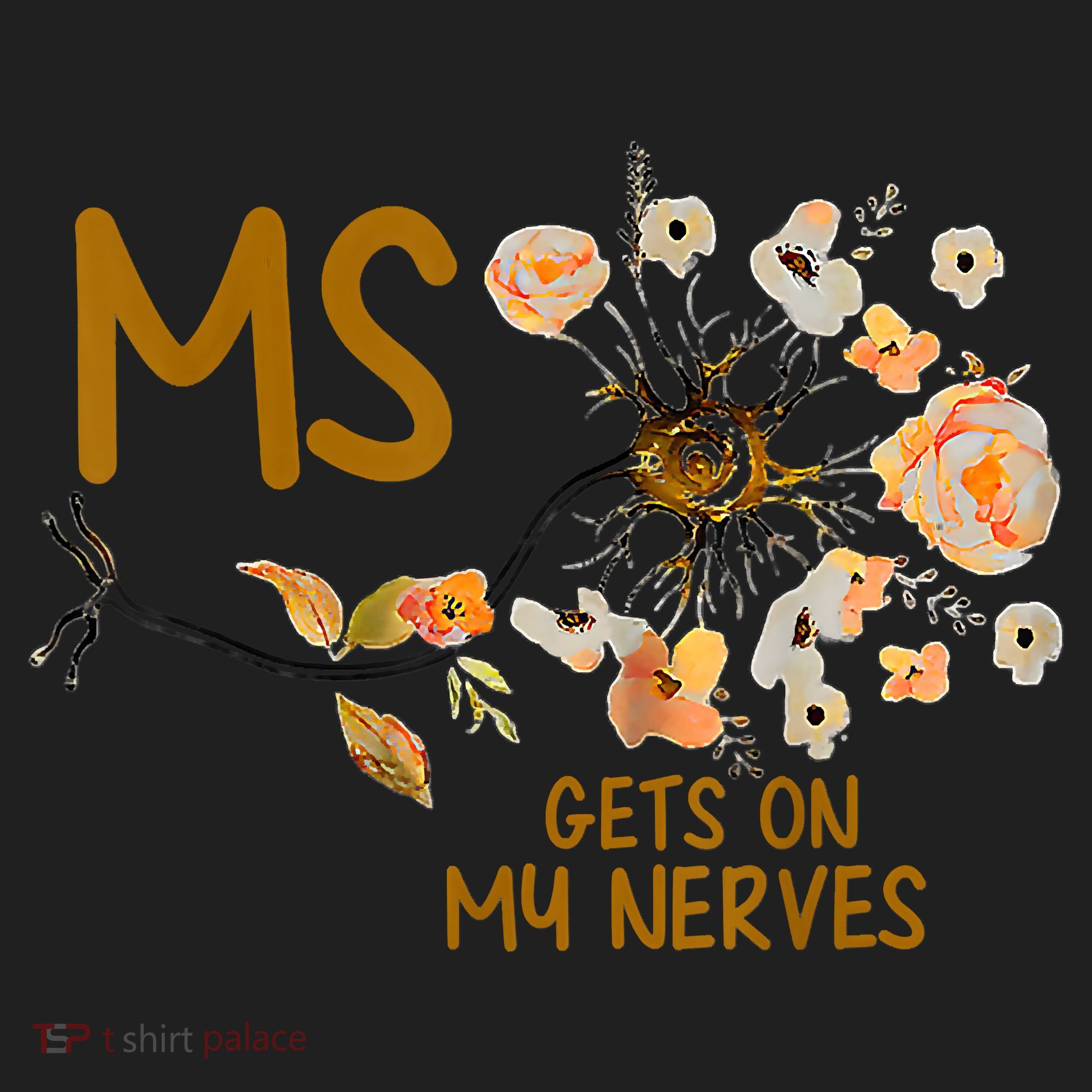 MS Gets On My Nerves Multiple Sclerosis Awareness Tumbler