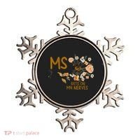 MS Gets On My Nerves Multiple Sclerosis Awareness Ornament thumb 0