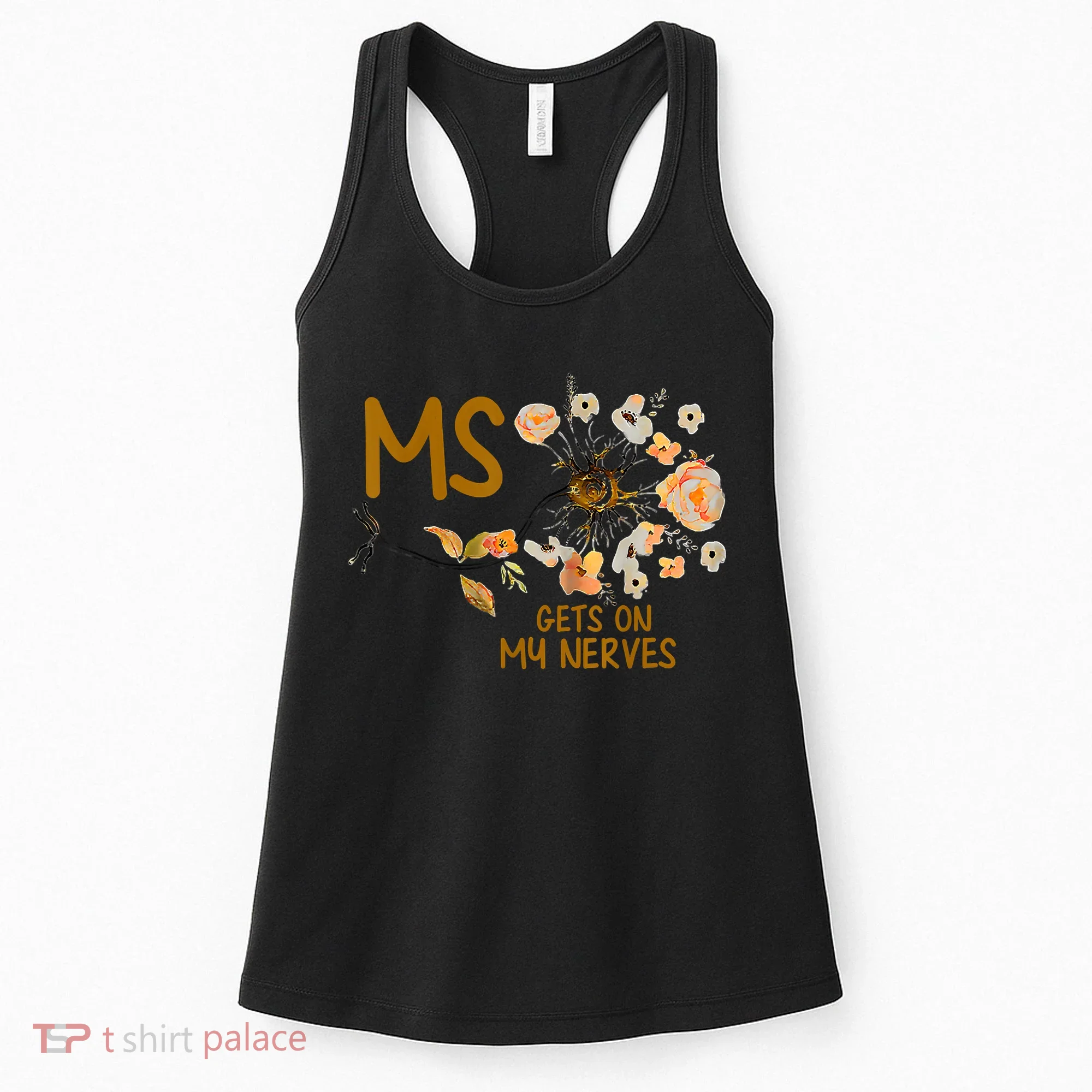 MS Gets On My Nerves Multiple Sclerosis Awareness Women's Tank Top