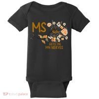 MS Gets On My Nerves Multiple Sclerosis Awareness Baby Bodysuit thumb 0