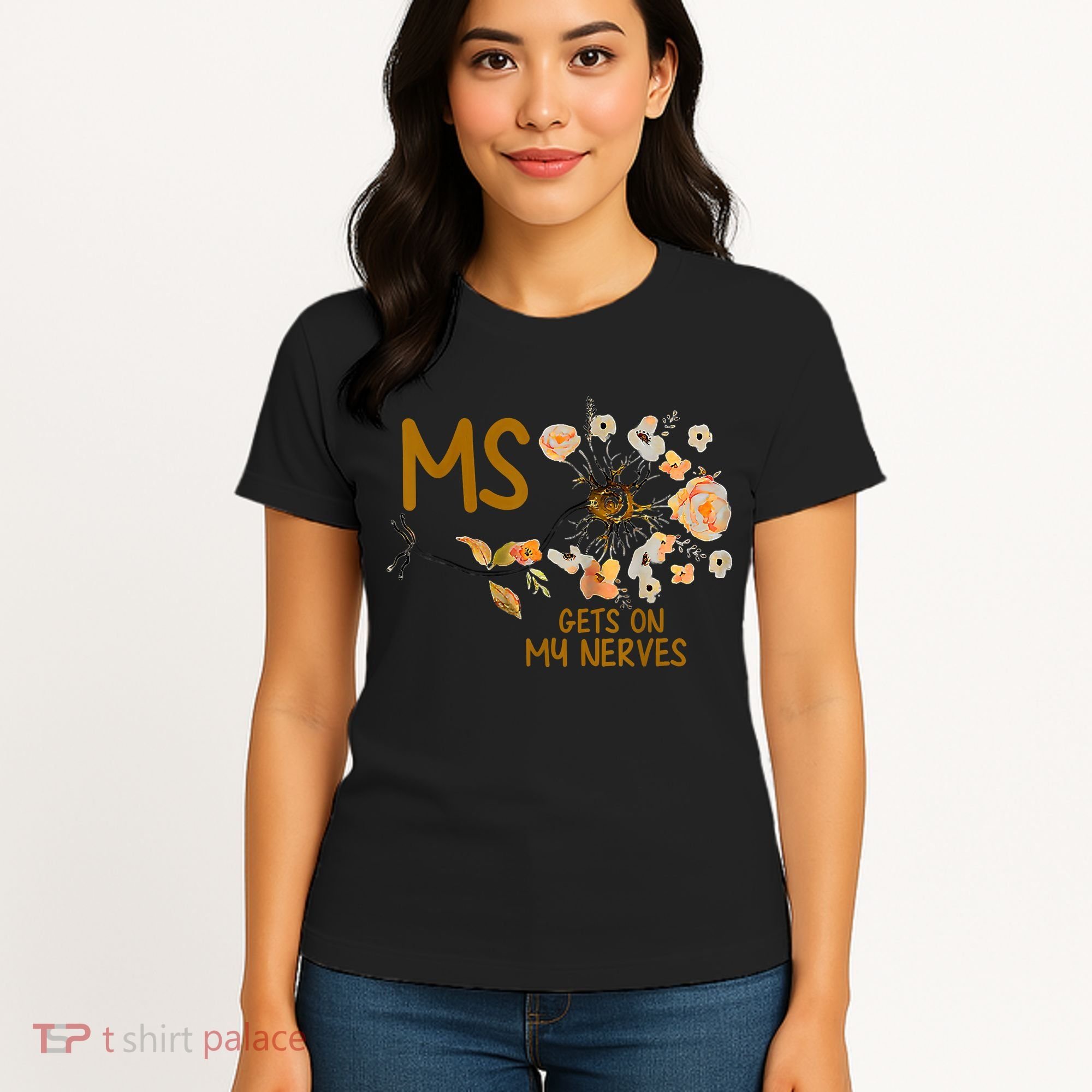 MS Gets On My Nerves Multiple Sclerosis Awareness Women's T-Shirt