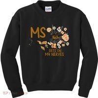 MS Gets On My Nerves Multiple Sclerosis Awareness Kids Sweatshirt thumb 0