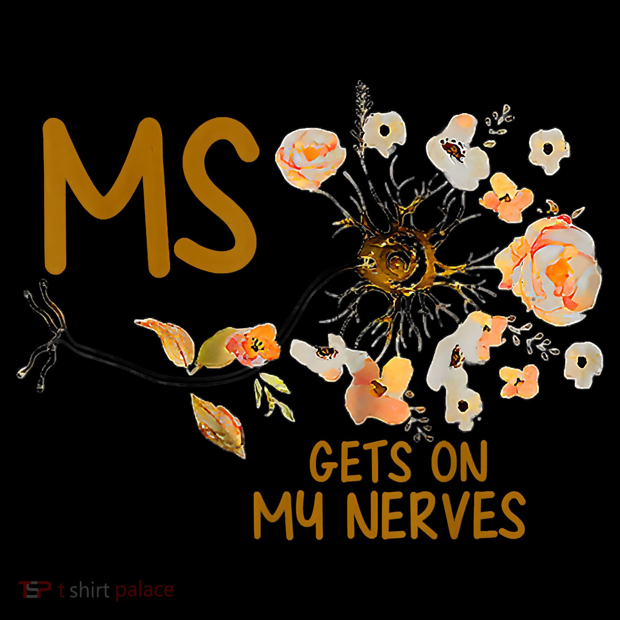 MS Gets On My Nerves Multiple Sclerosis Awareness Kids Sweatshirt