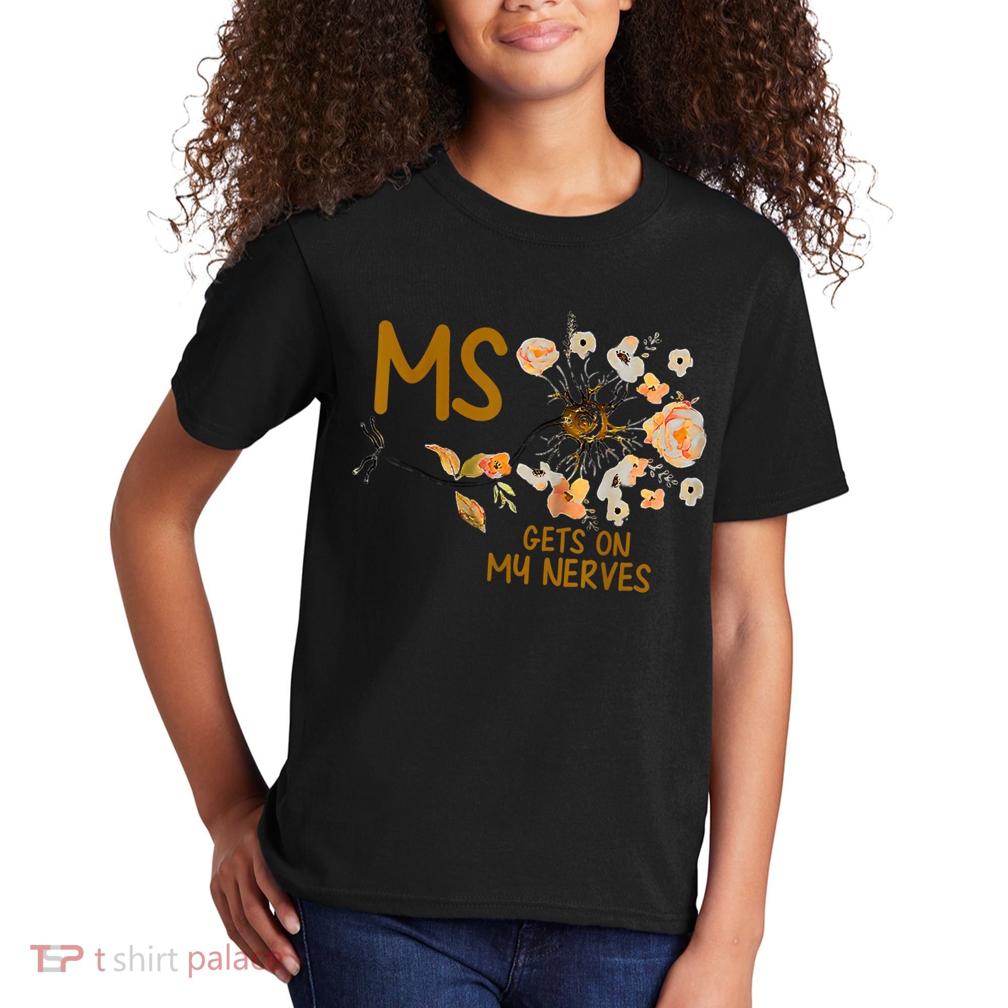 MS Gets On My Nerves Multiple Sclerosis Awareness Kids T-Shirt