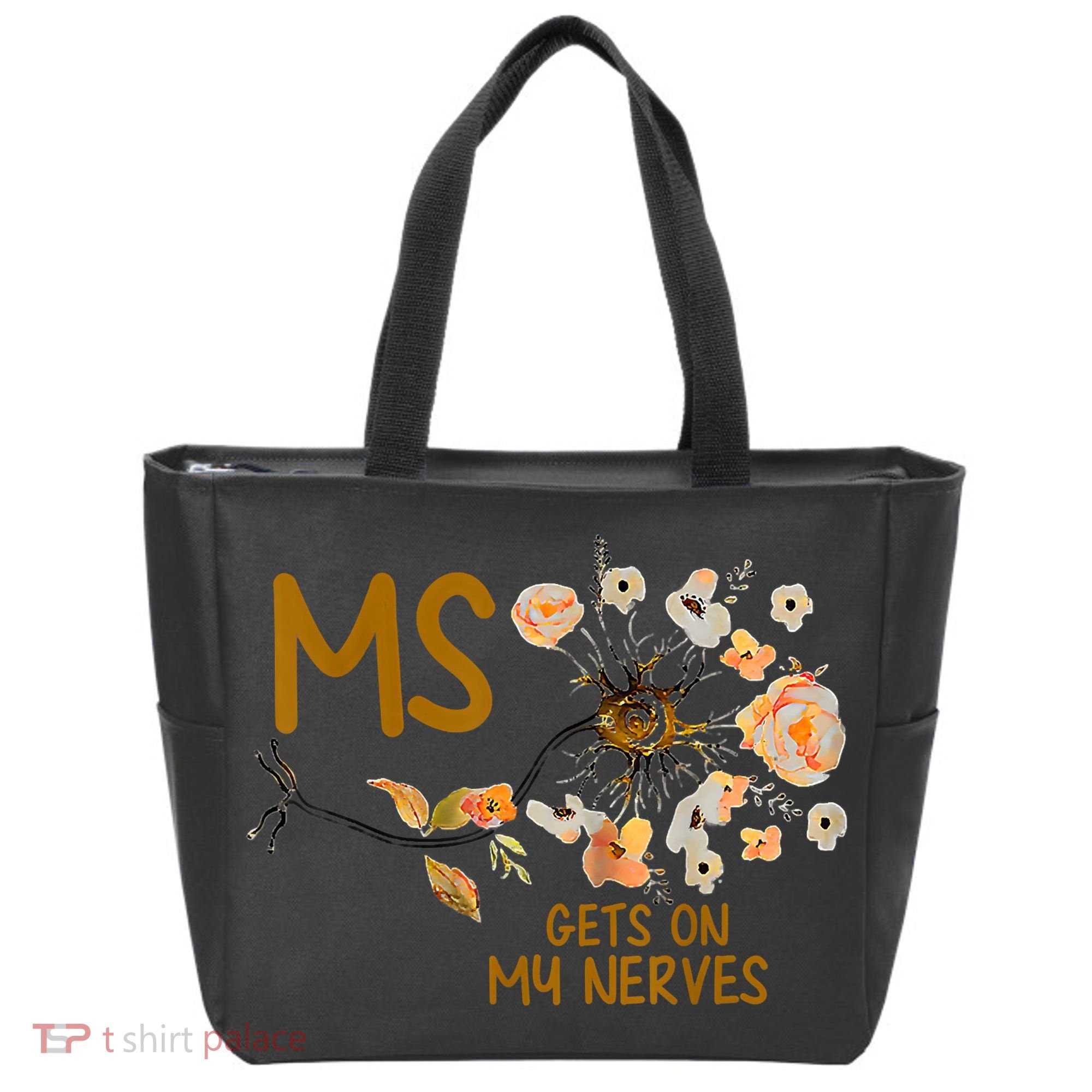 MS Gets On My Nerves Multiple Sclerosis Awareness Tote Bag