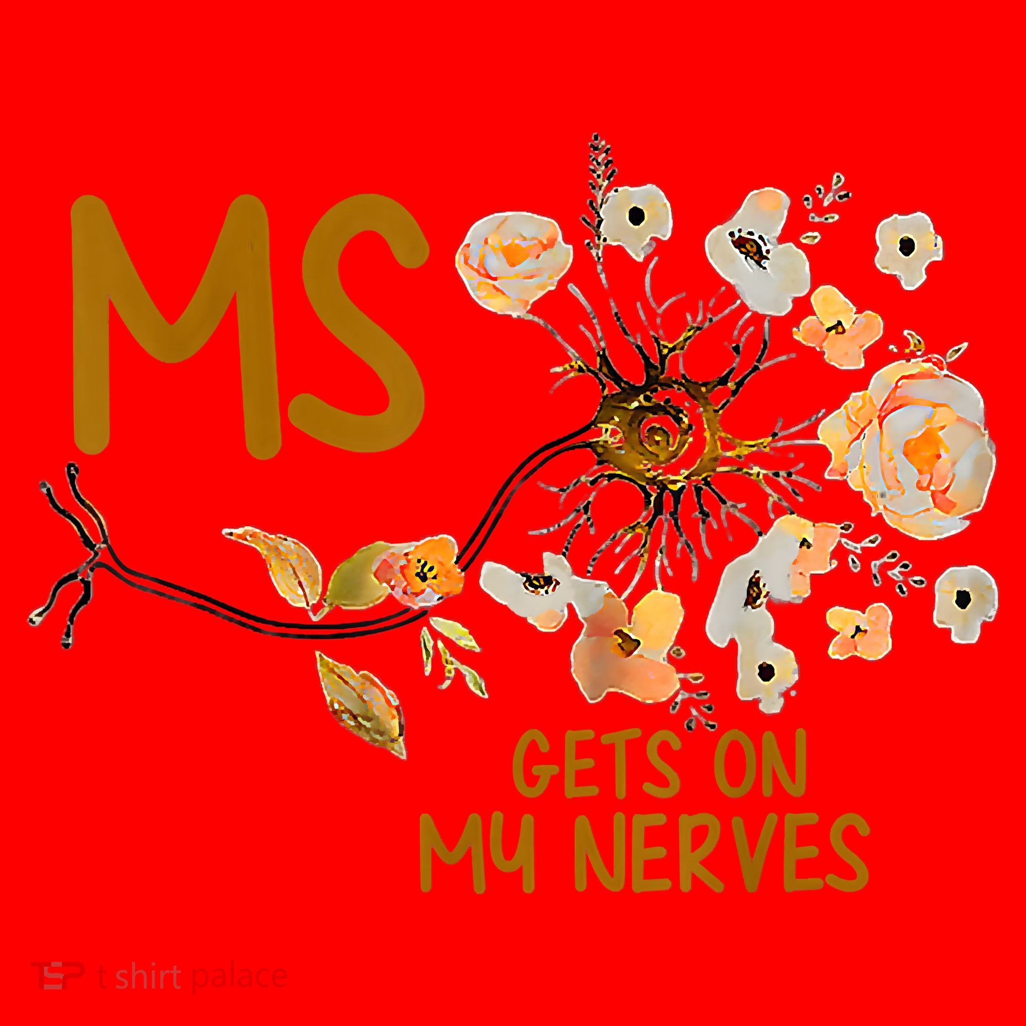 MS Gets On My Nerves Multiple Sclerosis Awareness Santa Hat