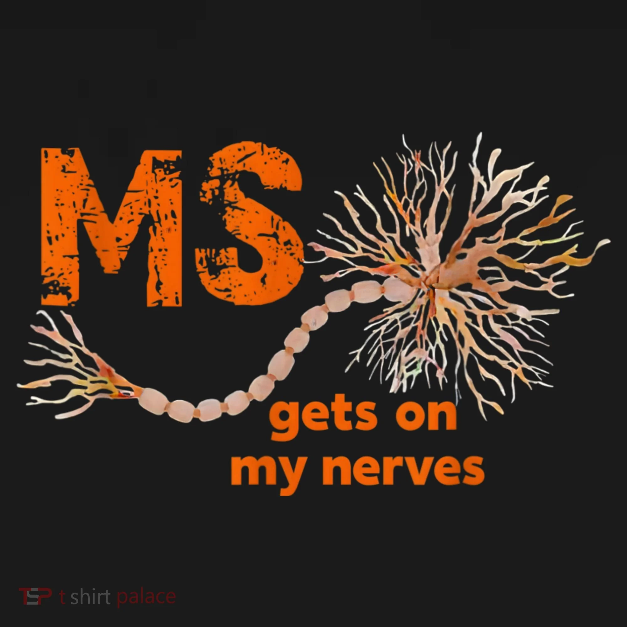 MS Get On My Nerves Multiple Sclerosis Awareness Doggie Tank