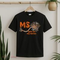 MS Get On My Nerves Multiple Sclerosis Awareness T-Shirt thumb 2