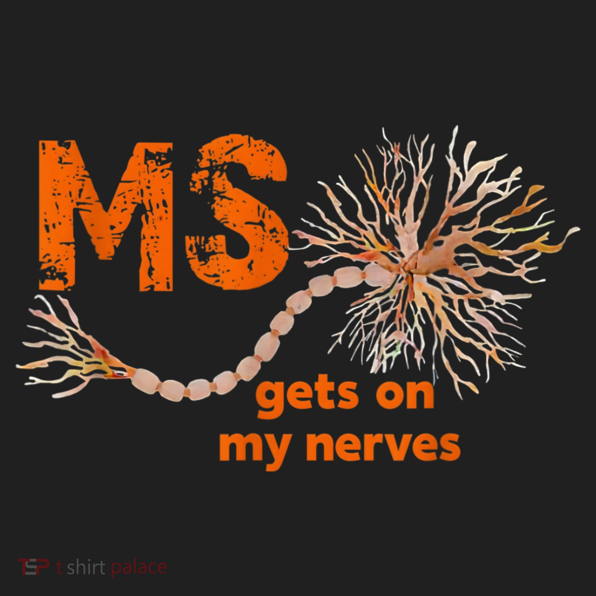 MS Get On My Nerves Multiple Sclerosis Awareness Tumbler
