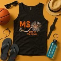 MS Get On My Nerves Multiple Sclerosis Awareness Tank Top thumb 4