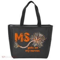 MS Get On My Nerves Multiple Sclerosis Awareness Tote Bag thumb 0