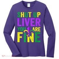 Mardi Gras Parade Out Shut Up Liver Youre Fine Women's Long Sleeve Shirt thumb 0