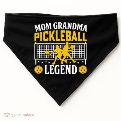 Mom Grandma Pickleball Legend USA-Made Doggie Bandana