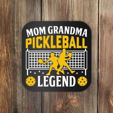 Mom Grandma Pickleball Legend Coaster