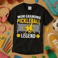 Mom Grandma Pickleball Legend Kids T-Shirt thumb 3