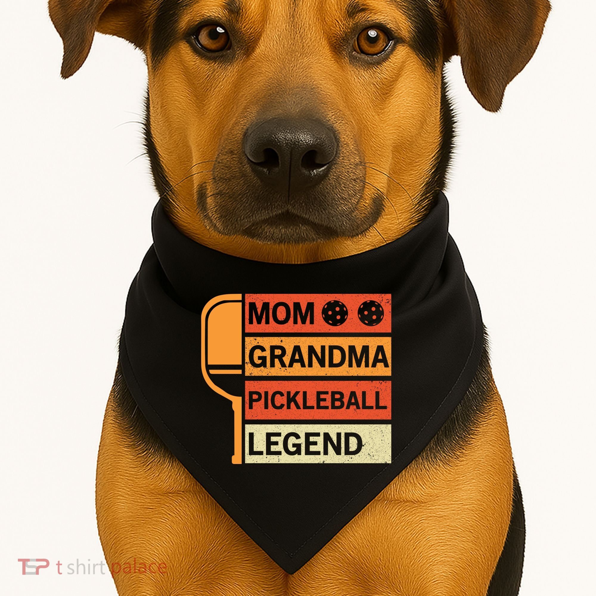 Mom Grandma Pickleball Legend Paddle Gift For Pickleball USA-Made Doggie Bandana