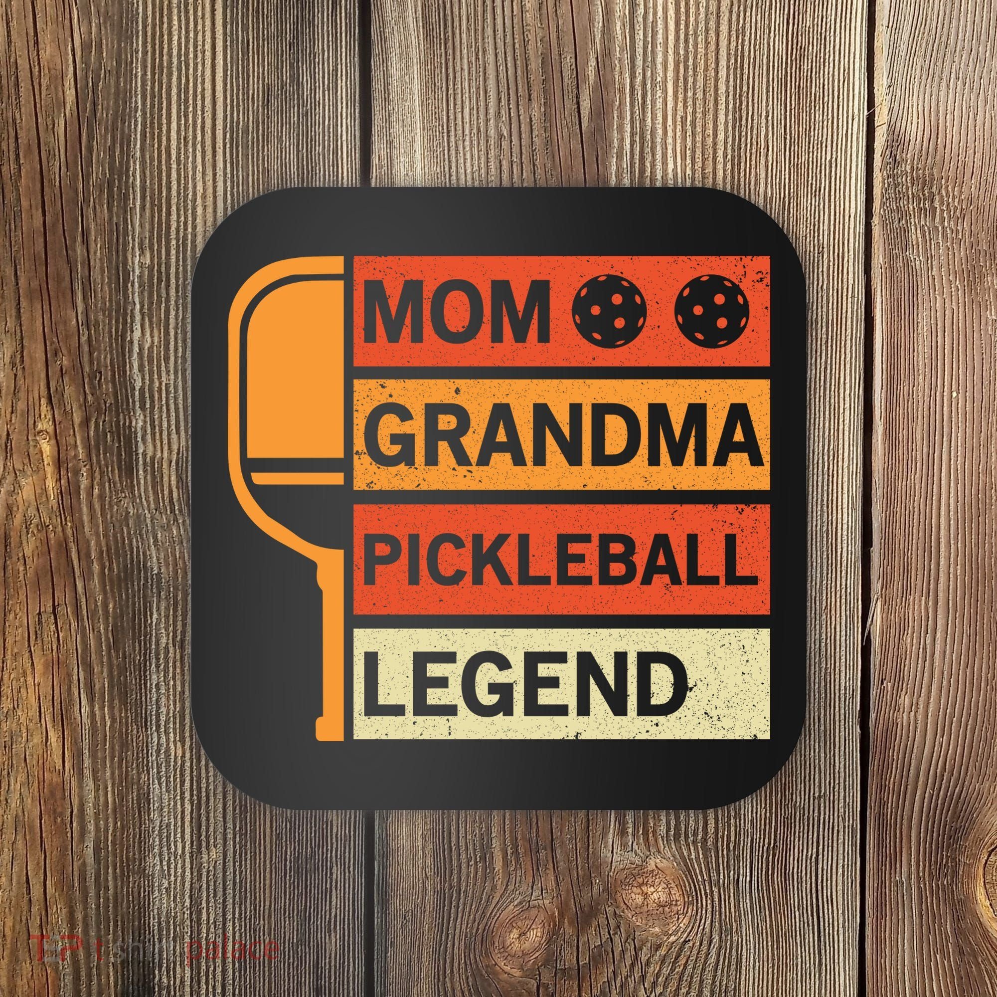 Mom Grandma Pickleball Legend Paddle Gift For Pickleball Coaster