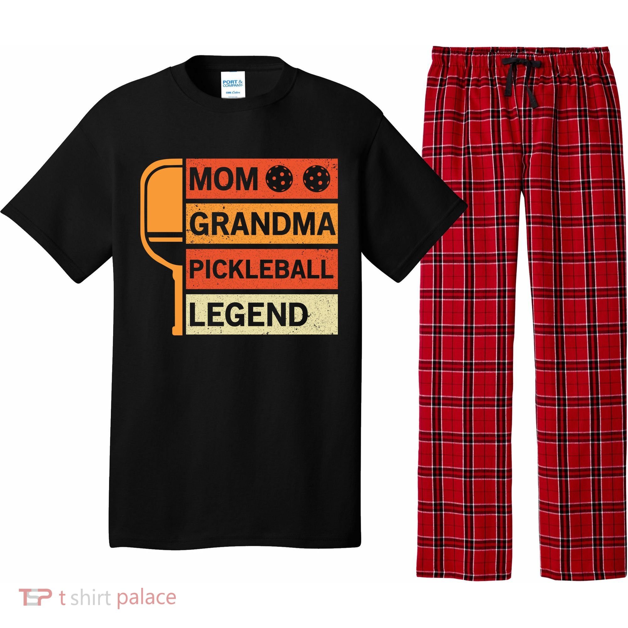 Mom Grandma Pickleball Legend Paddle Gift For Pickleball Pajama Set