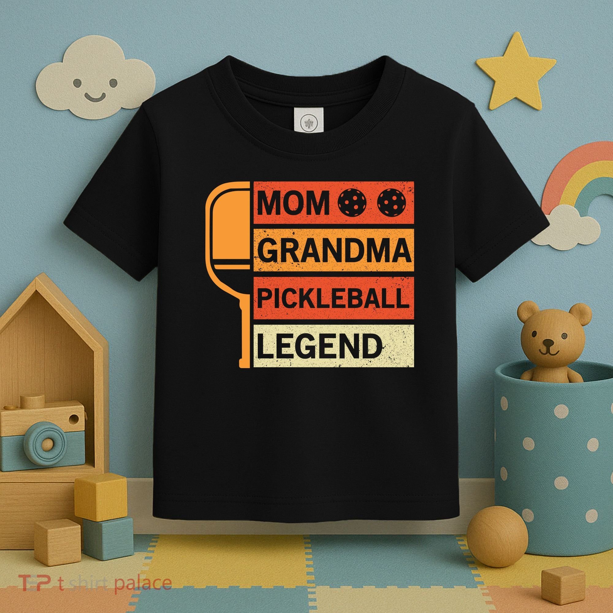 Mom Grandma Pickleball Legend Paddle Gift For Pickleball Toddler T-Shirt