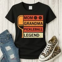 Mom Grandma Pickleball Legend Paddle Gift For Pickleball Women's T-Shirt thumb 3