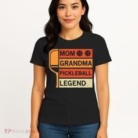Mom Grandma Pickleball Legend Paddle Gift For Pickleball Women's T-Shirt thumb 4
