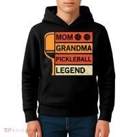 Mom Grandma Pickleball Legend Paddle Gift For Pickleball Kids Hoodie thumb 4