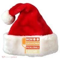 Mom Grandma Pickleball Legend Paddle Gift For Pickleball Santa Hat thumb 0