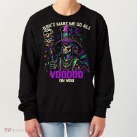 Mardi Gras Priest Hat New Orleans Witch Doctor Voodoo  Women's Sweatshirt thumb 0