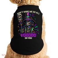 Mardi Gras Priest Hat New Orleans Witch Doctor Voodoo  Doggie Tank thumb 0