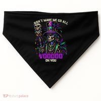 Mardi Gras Priest Hat New Orleans Witch Doctor Voodoo  USA-Made Doggie Bandana thumb 0