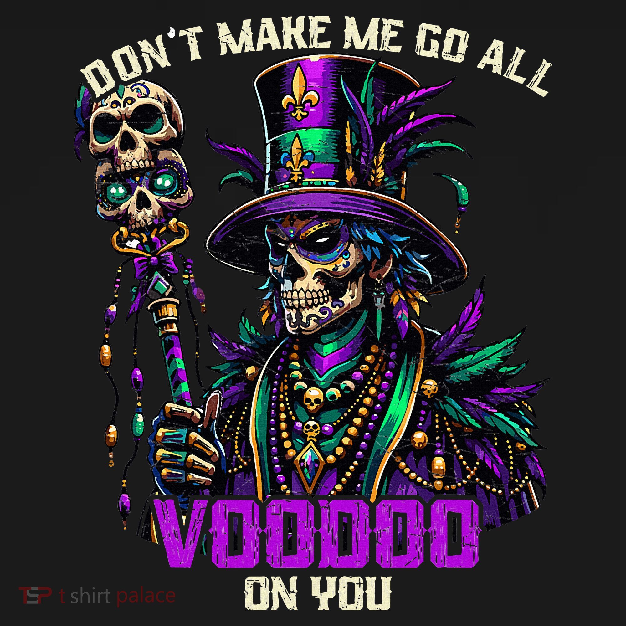Mardi Gras Priest Hat New Orleans Witch Doctor Voodoo  USA-Made Doggie Bandana