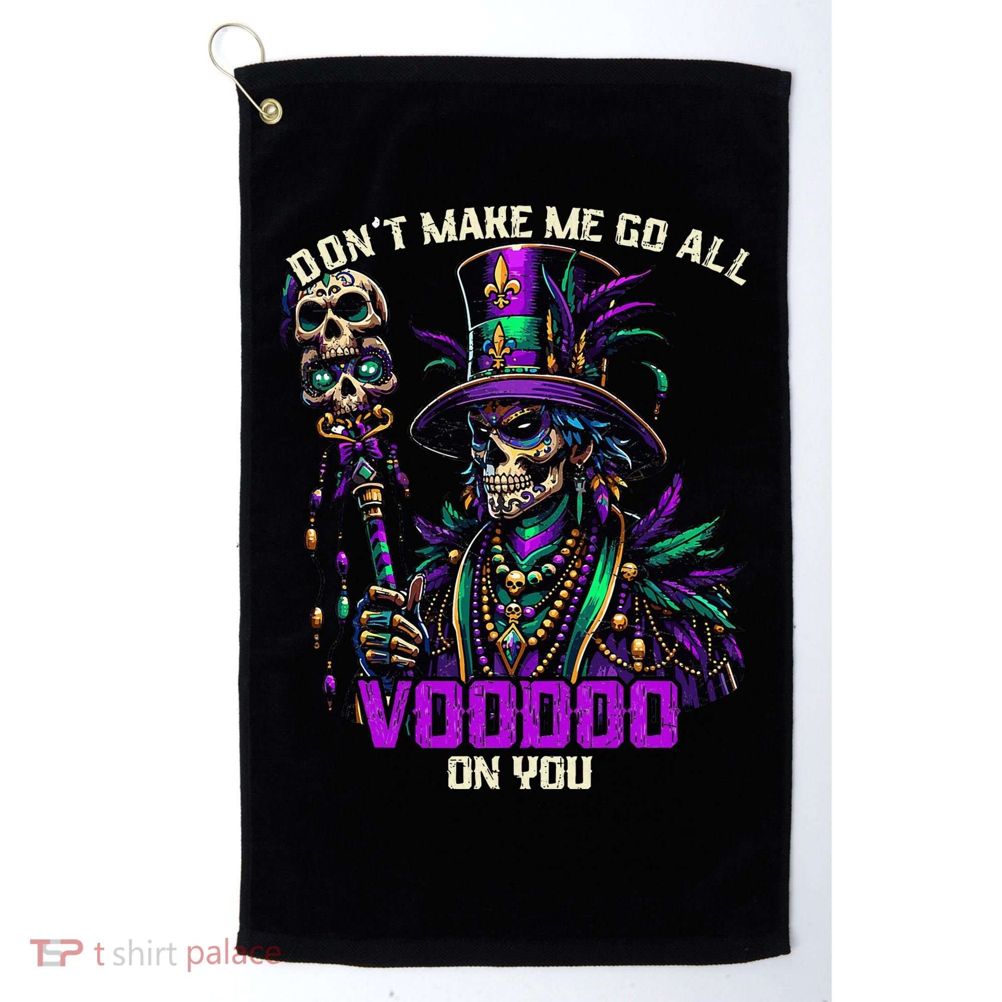 Mardi Gras Priest Hat New Orleans Witch Doctor Voodoo  Golf Towel