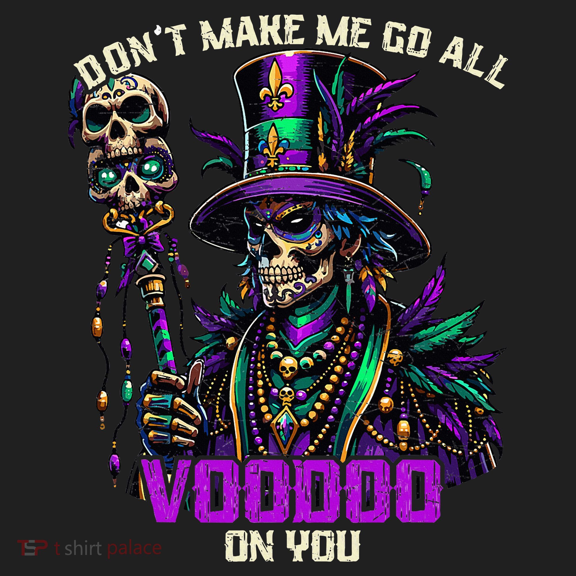 Mardi Gras Priest Hat New Orleans Witch Doctor Voodoo  Golf Towel