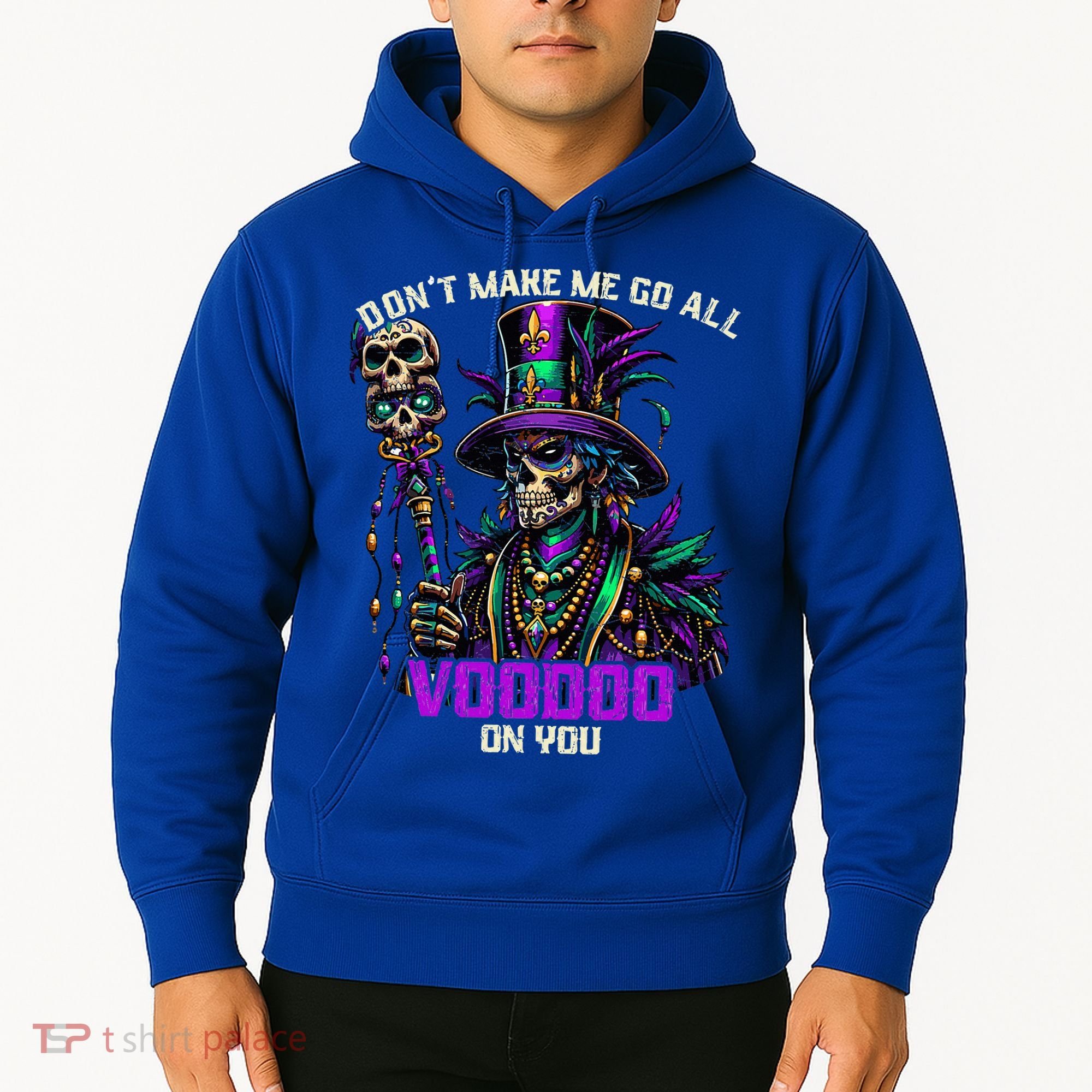Mardi Gras Priest Hat New Orleans Witch Doctor Voodoo  Hoodie