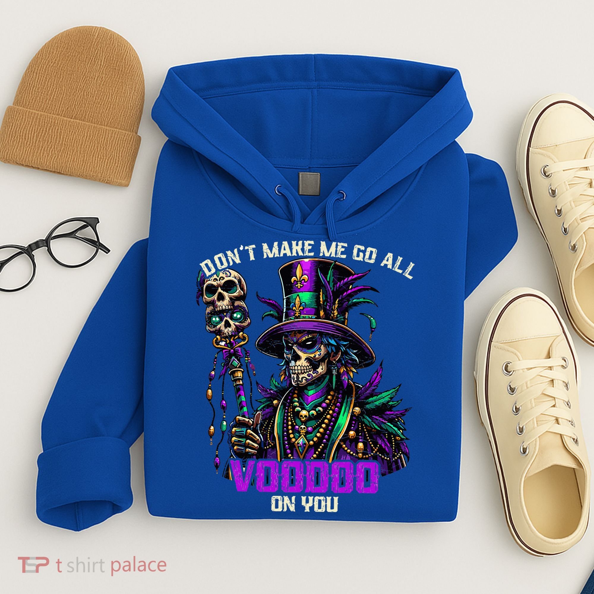 Mardi Gras Priest Hat New Orleans Witch Doctor Voodoo  Hoodie
