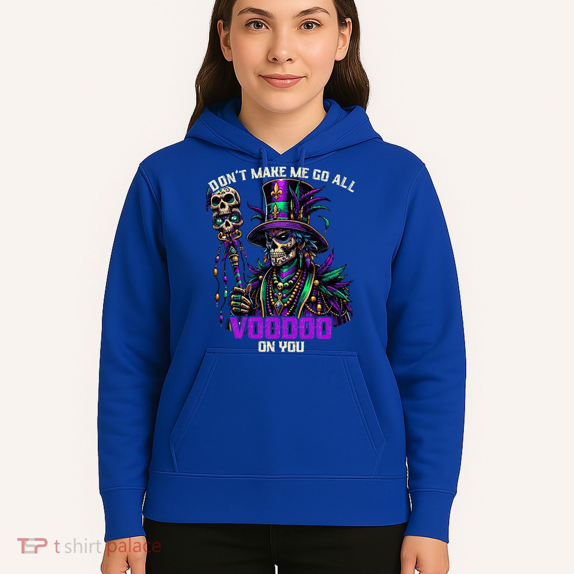 Mardi Gras Priest Hat New Orleans Witch Doctor Voodoo  Hoodie
