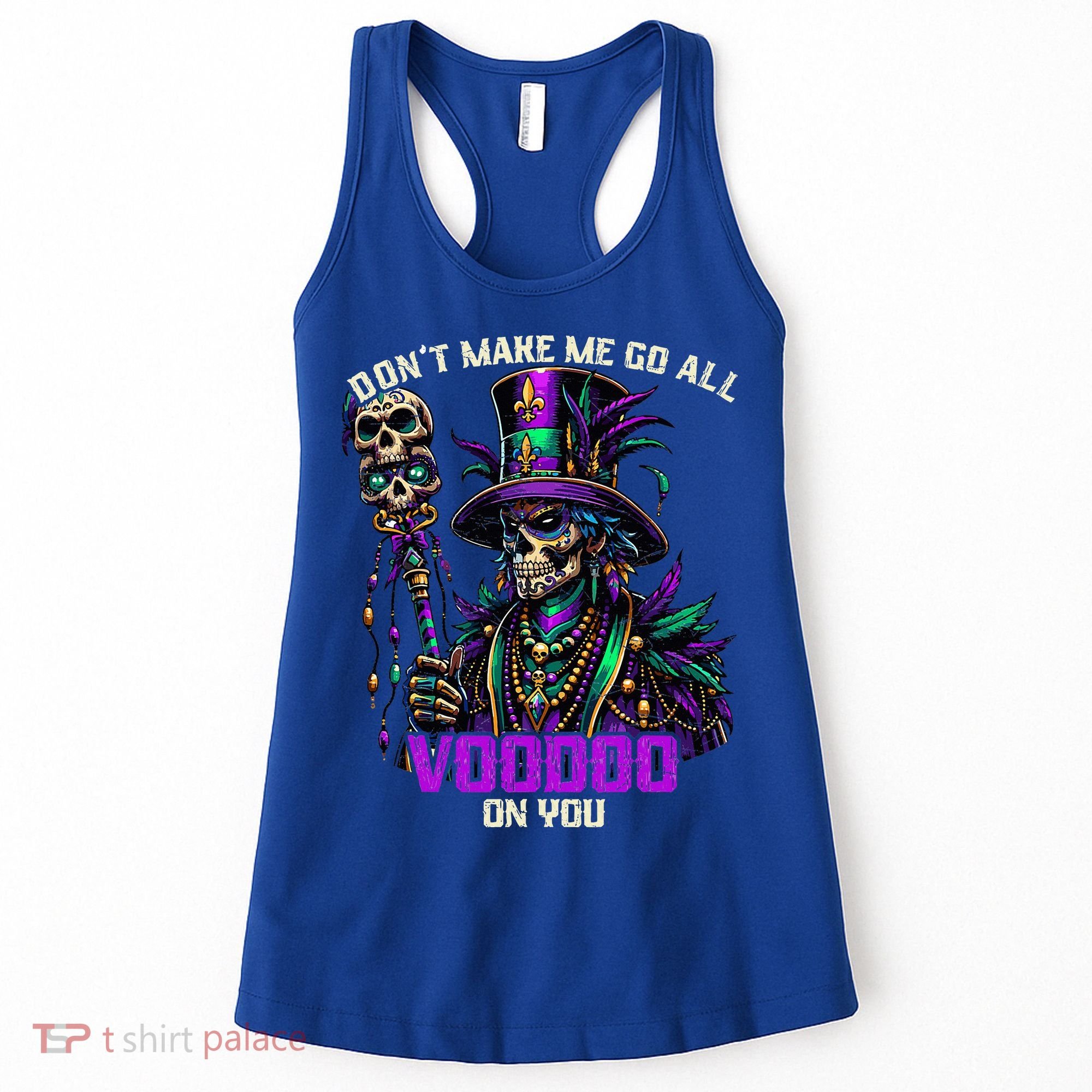 Mardi Gras Priest Hat New Orleans Witch Doctor Voodoo  Women's Tank Top