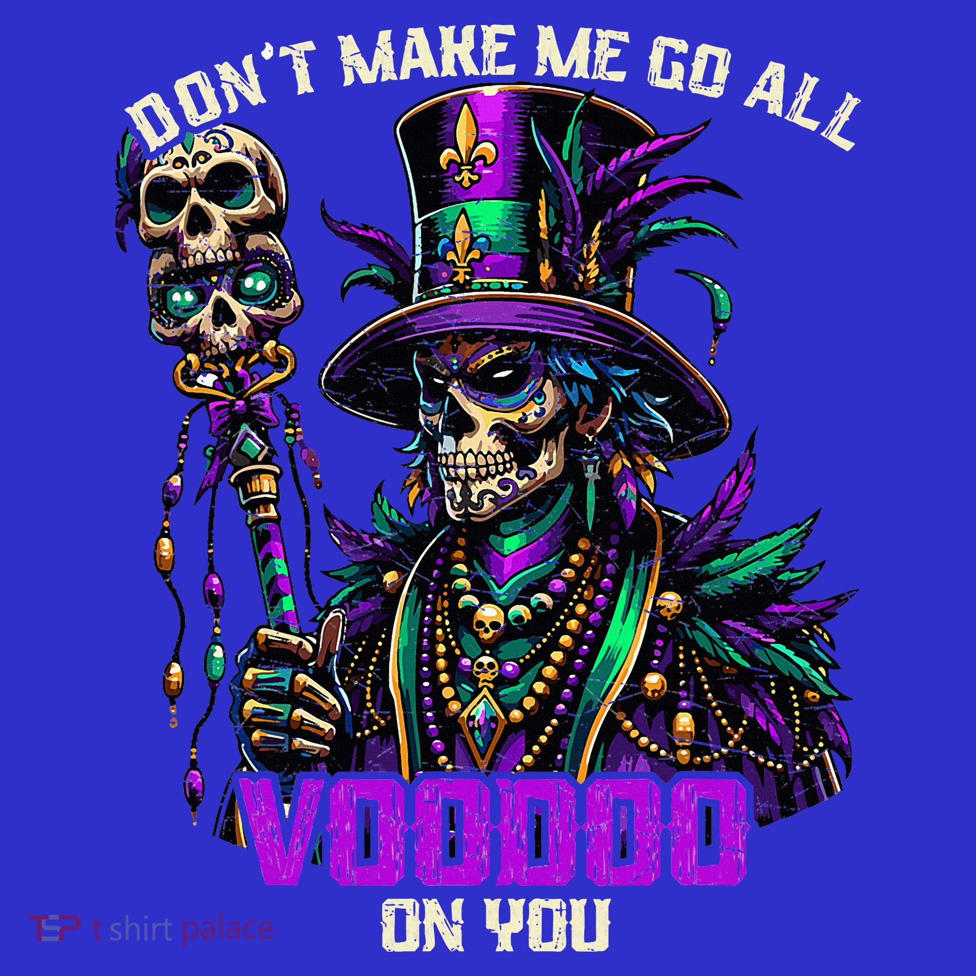 Mardi Gras Priest Hat New Orleans Witch Doctor Voodoo  Women's Tank Top