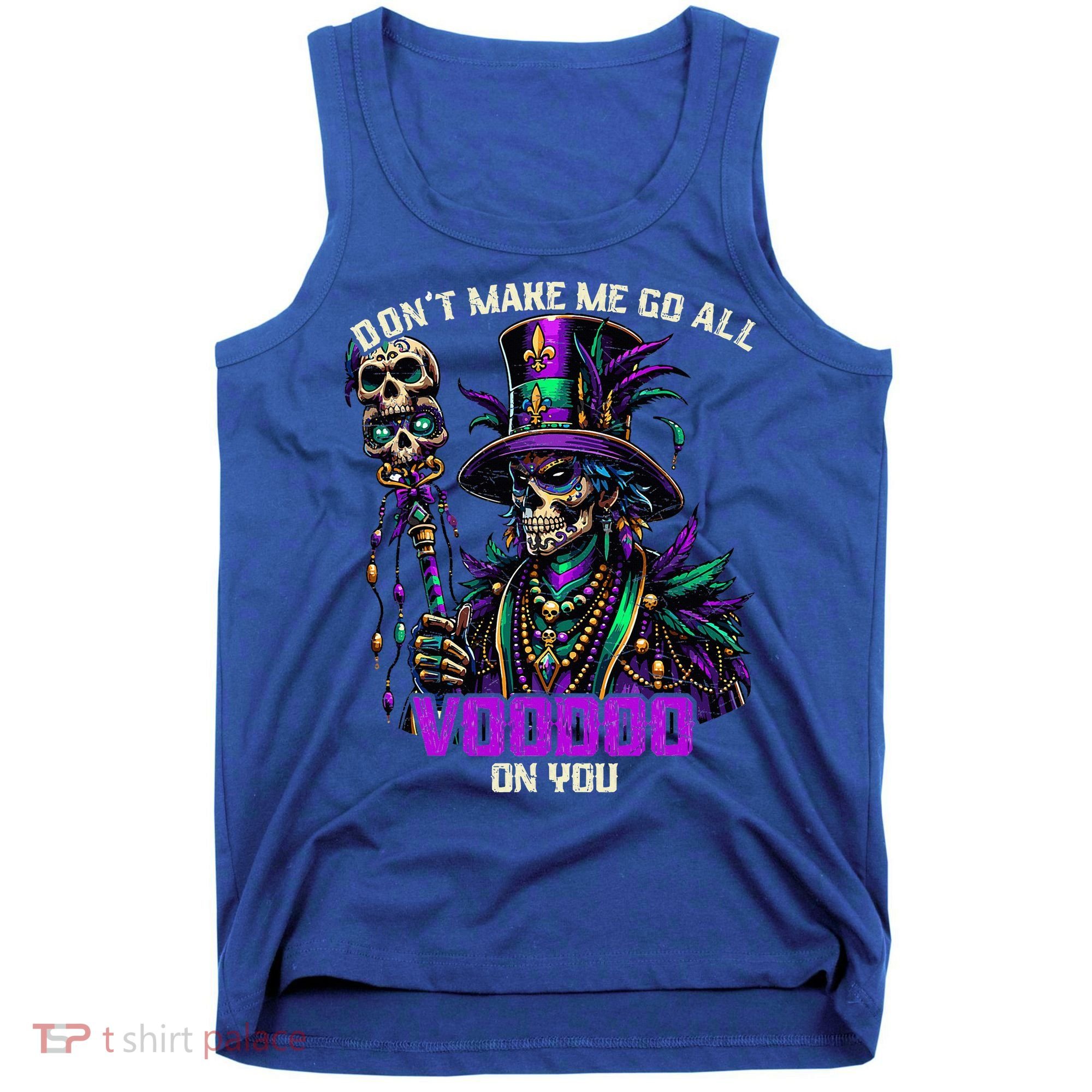 Mardi Gras Priest Hat New Orleans Witch Doctor Voodoo  Tank Top